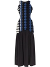 MARKOO FANCY WOOL CUT-OUT LONG DRESS