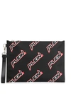 PHILIPP PLEIN LOGO PRINT CLUTCH