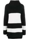 JOSEPH STRIPE RIBBED KNIT JUMPER