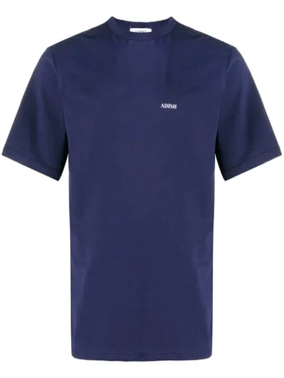 Adish Logo Print T-shirt In Blue
