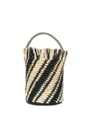 SENSI STUDIO STRIPED BUCKET BAG