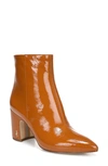 Sam Edelman Hilty Ankle Booties Women's Shoes In Tawny Patent