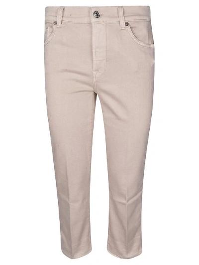 7 For All Mankind Beige Cotton Jeans