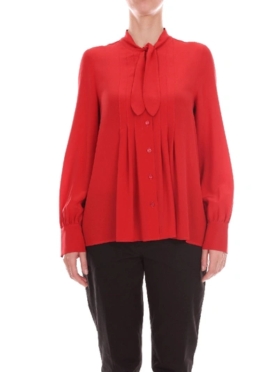 Boutique Moschino Red Silk Shirt