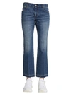 STELLA MCCARTNEY SKINNY KICK JEANS IN ORGANIC COTTON WITH RAW-CUT EDGES