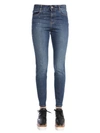 STELLA MCCARTNEY HIGH WAIST SKINNY FIT JEANS WITH STAR SHAPED STUDS