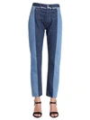 FORTE DEI MARMI COUTURE "DOUBLE II" JEANS WITH RAW CUT HEM