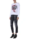 DSQUARED2 COTTON CREW NECK SWEATSHIRT WITH LOGO PRINT