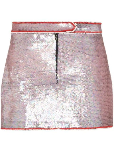 Ashley Williams Sequin Mini Skirt In Multicolour