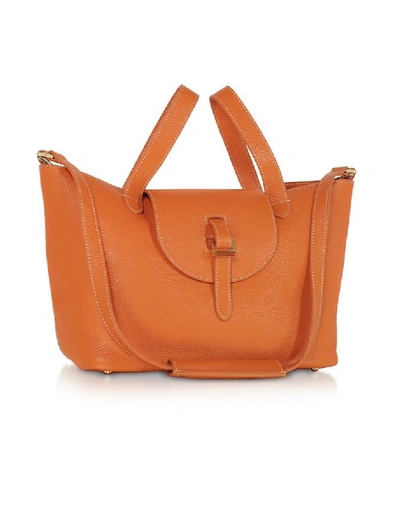 Meli Melo Thela Medium Sunset Orange Over The Shoulder Bag For Women
