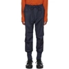 Y-3 Y-3 NAVY CANVAS CARGO PANTS