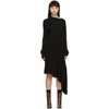 MARQUES' ALMEIDA MARQUES ALMEIDA BLACK DRAPED NECK DRESS