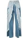 TSUMORI CHISATO BOW EMBELLISHED CROPPED TROUSERS