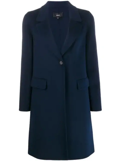 Arma Single Breasted Coat In Blue