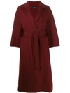 ARMA WOOL BELTED WRAP COAT