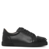 CHRISTIAN LOUBOUTIN Vieira spikes black leather trainers,CL15133S