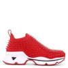CHRISTIAN LOUBOUTIN Spike Sock red trainers,CL15130S