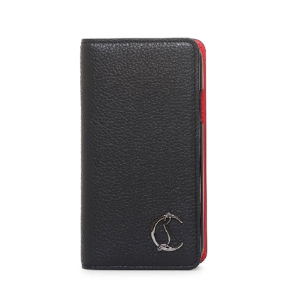 Christian Louboutin Loubiflap X/xs Iphone Case In Black