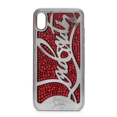 Christian Louboutin Ricky Strass Logo Xs Max Iphone Case