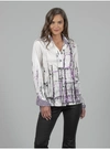ROBERT GRAHAM WOMEN'S PRISCILLA METROPOLIS PRINTED SHIRT WITH MOTHER OF PEARL BUTTONS SIZE: S BY ROBERT GRAHAM