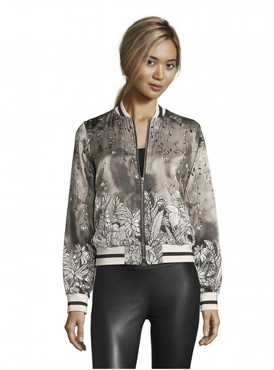 Robert Graham Women's Meredith The Gatsby Printed Bomber Jacket In Black Size: L By