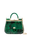 DOLCE & GABBANA SICILY MALACHITE-GLASS BOX BAG