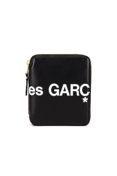 Comme Des Garçons Huge Logo Wallet In Black