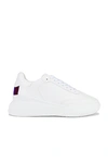 Stella Mccartney Loop Logo-embossed Vegetarian Leather Sneakers In White