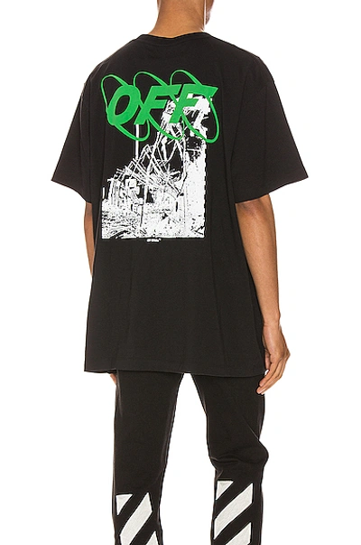Off-white Printed Over Cotton Jersey T-shirt In Black