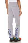 Off-white Arrows Printed Track Pants In Grey