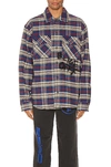 OFF-WHITE Flannel Check Shirt,OFFF-MS145