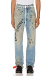 OFF-WHITE Wizard Relaxed Fit Jeans,OFFF-MJ23