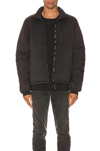 Canada Goose Lodge Down Jacket In Black