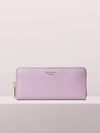 Kate Spade Sylvia Slim Continental Wallet In Orchid