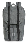 Herschel Supply Co Little America Backpack - Grey In Raven Crosshatch/ Black Rubber