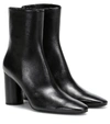 BALENCIAGA OVAL LEATHER ANKLE BOOTS,P00412257