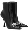 BALENCIAGA BB KNIFE LEATHER ANKLE BOOTS,P00412262