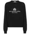 BALENCIAGA LOGO WOOL SWEATER,P00418290