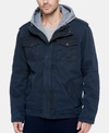 LEVI'S MEN'S SHERPA LINED TWO POCKET HOODED TRUCKER JACKET