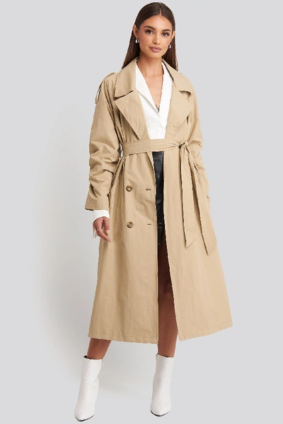Hoss X Na-kd Oversize Trenchcoat Beige ModeSens