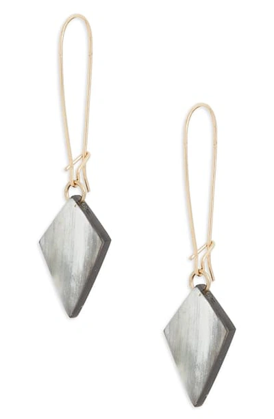 Akola Horn Drop Earrings In Black