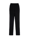 KENZO LONG KENZO BLACK TROUSERS WITH COLORED SIDE BANDS,11063011