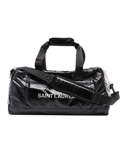 Saint Laurent Sport Bag In Black/silver