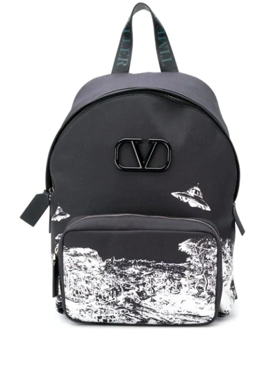 Valentino Garavani Garavani Vlogo Backpack In Blue