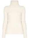 JACQUEMUS SOFIA CABLE KNIT ROLL-NECK JUMPER