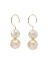 BEAUFILLE GOLD-PLATED PEARL DROP EARRINGS