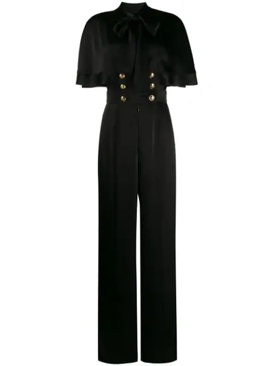 Escada Flared Style Jumpsuit In Black