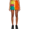 AGR AGR SSENSE EXCLUSIVE MULTICOLOR HAND-DYED MINISKIRT