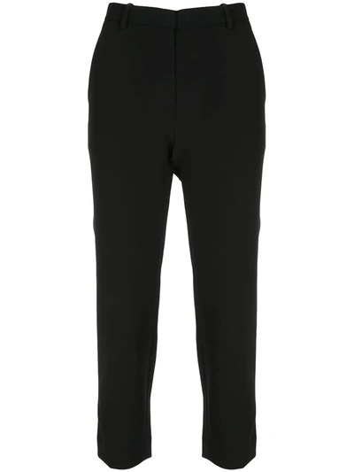 Theory Cropped Tailored Trousers In Black