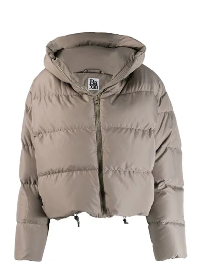 Bacon Quilted Puffer Jacket In Grey